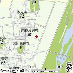 滋賀県長浜市高月町雨森335周辺の地図