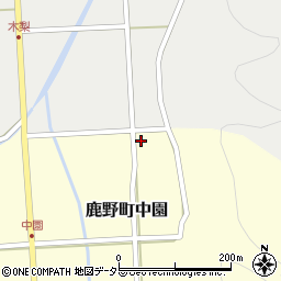 鳥取県鳥取市鹿野町中園周辺の地図