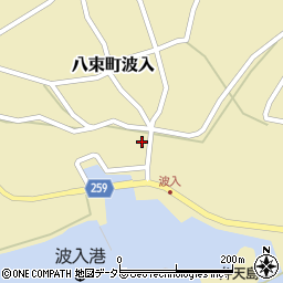 島根県松江市八束町波入2763周辺の地図