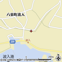 島根県松江市八束町波入595-2周辺の地図