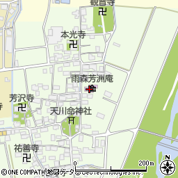 滋賀県長浜市高月町雨森1166周辺の地図