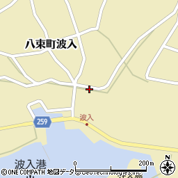 島根県松江市八束町波入593周辺の地図