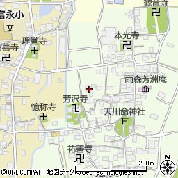 滋賀県長浜市高月町雨森1700周辺の地図