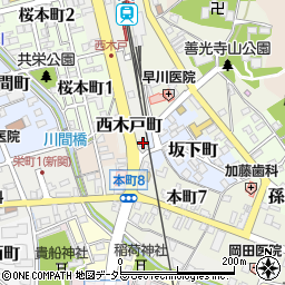 岐阜県関市西木戸町7周辺の地図