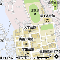 大学会館周辺の地図