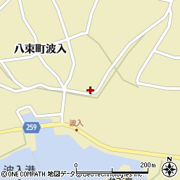 島根県松江市八束町波入587周辺の地図