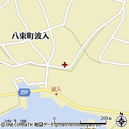島根県松江市八束町波入588周辺の地図