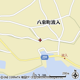 島根県松江市八束町波入446周辺の地図