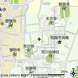滋賀県長浜市高月町雨森周辺の地図