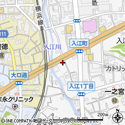 入江1丁目仲丸宅"akippa駐車場周辺の地図