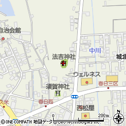 法吉神社周辺の地図