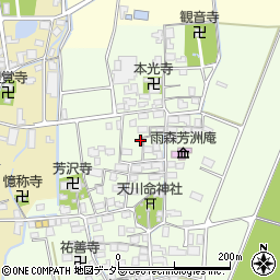 滋賀県長浜市高月町雨森1638周辺の地図
