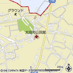 鳴沢村役場　大田和公民館周辺の地図