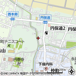 円保橋周辺の地図