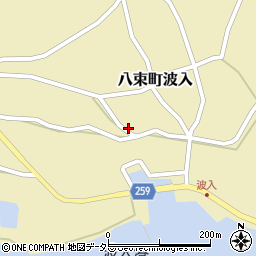 島根県松江市八束町波入448周辺の地図
