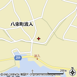 島根県松江市八束町波入590周辺の地図