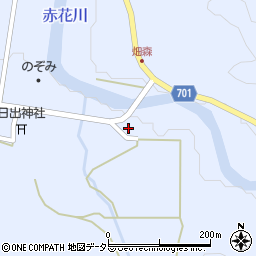 兵庫県豊岡市但東町畑山77周辺の地図