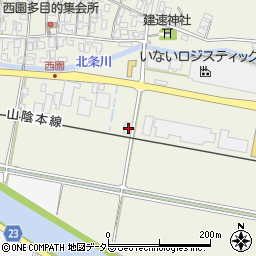 鳥取県東伯郡北栄町西園477周辺の地図