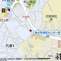 ファミリーマート横浜片倉一丁目店周辺の地図