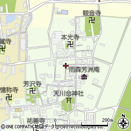 滋賀県長浜市高月町雨森1640周辺の地図