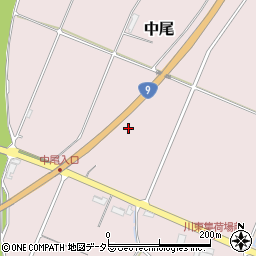 鳥取県東伯郡琴浦町中尾周辺の地図