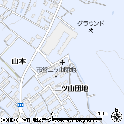 長野県飯田市山本二ツ山団地6722-1周辺の地図