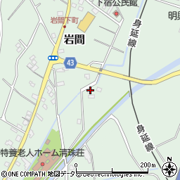 山梨県西八代郡市川三郷町岩間1718周辺の地図