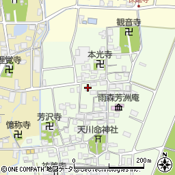 滋賀県長浜市高月町雨森1636周辺の地図