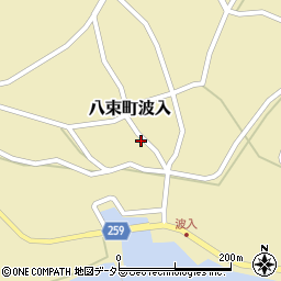 島根県松江市八束町波入505周辺の地図