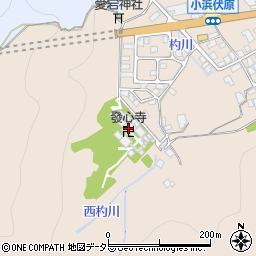 發心寺周辺の地図