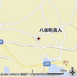 島根県松江市八束町波入384周辺の地図