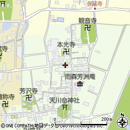 滋賀県長浜市高月町雨森1642周辺の地図