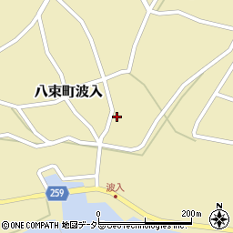 島根県松江市八束町波入525周辺の地図
