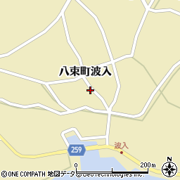 島根県松江市八束町波入498周辺の地図