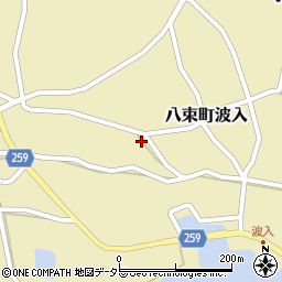 島根県松江市八束町波入393周辺の地図