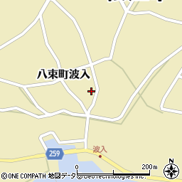 島根県松江市八束町波入517周辺の地図