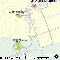 滋賀県長浜市木之本町北布施97周辺の地図