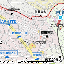 エスティメゾン白楽周辺の地図