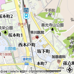 早川医院周辺の地図