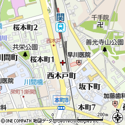 岐阜県関市西木戸町16周辺の地図