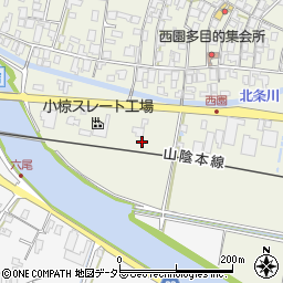 鳥取県東伯郡北栄町西園504周辺の地図