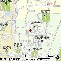 滋賀県長浜市高月町雨森1650周辺の地図