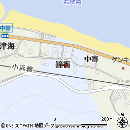 福井県高浜町（大飯郡）鐘寄周辺の地図