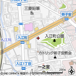 入江町公園プール周辺の地図