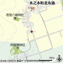 滋賀県長浜市木之本町北布施95周辺の地図