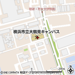 横浜市立大鶴見キャンパス周辺の地図