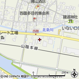 鳥取県東伯郡北栄町西園490周辺の地図
