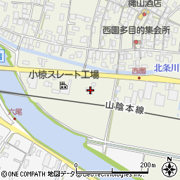 鳥取県東伯郡北栄町西園506周辺の地図