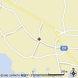 島根県松江市八束町波入171周辺の地図