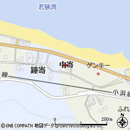 福井県大飯郡高浜町中寄周辺の地図